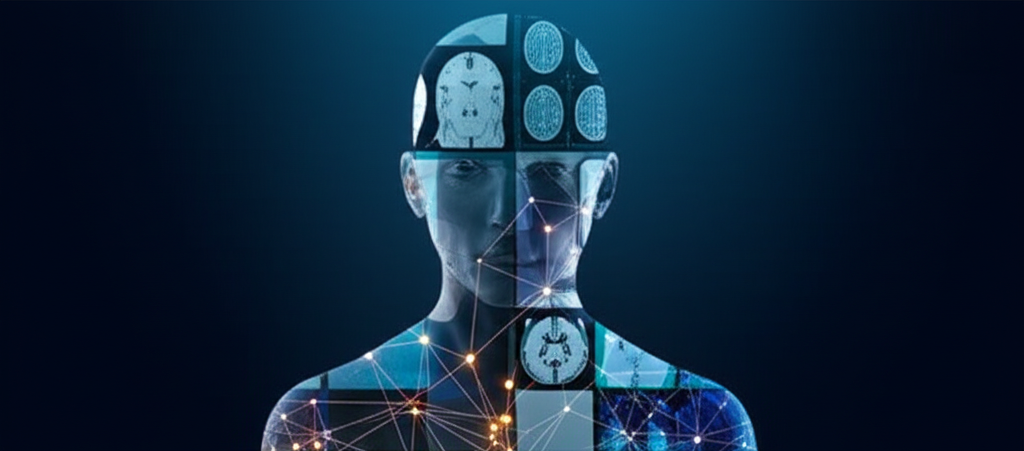 AI analyzing a medical scan