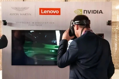 AIdeology at the Circuit of Catalunya with Lenovo and Aston Martin